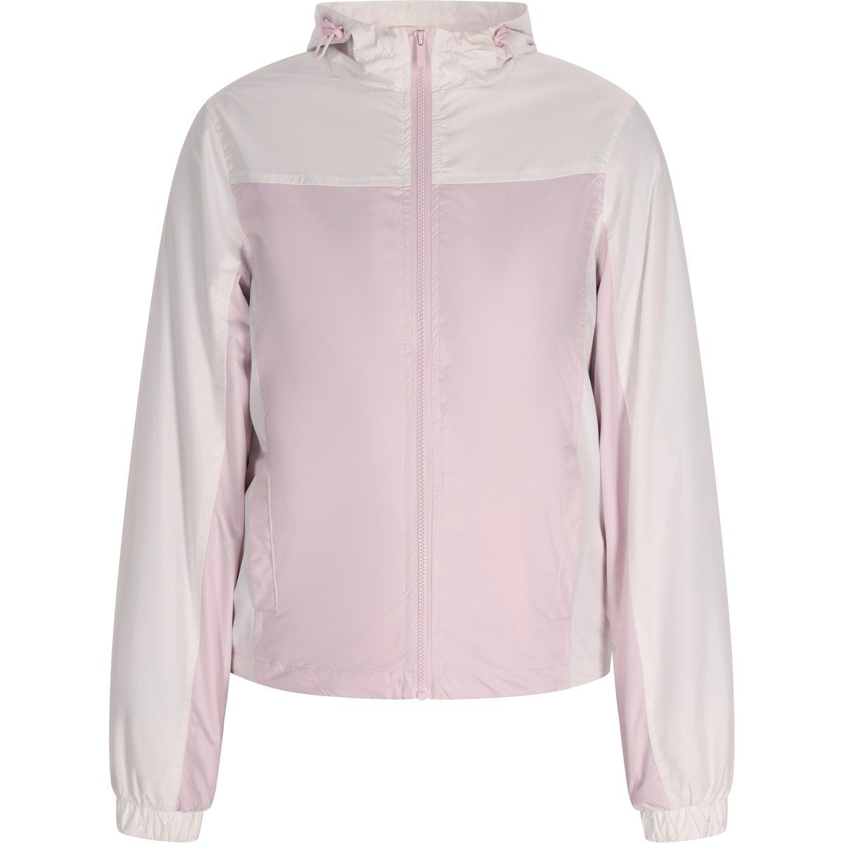 Zweifarbige leichte Kapuzenjacke
