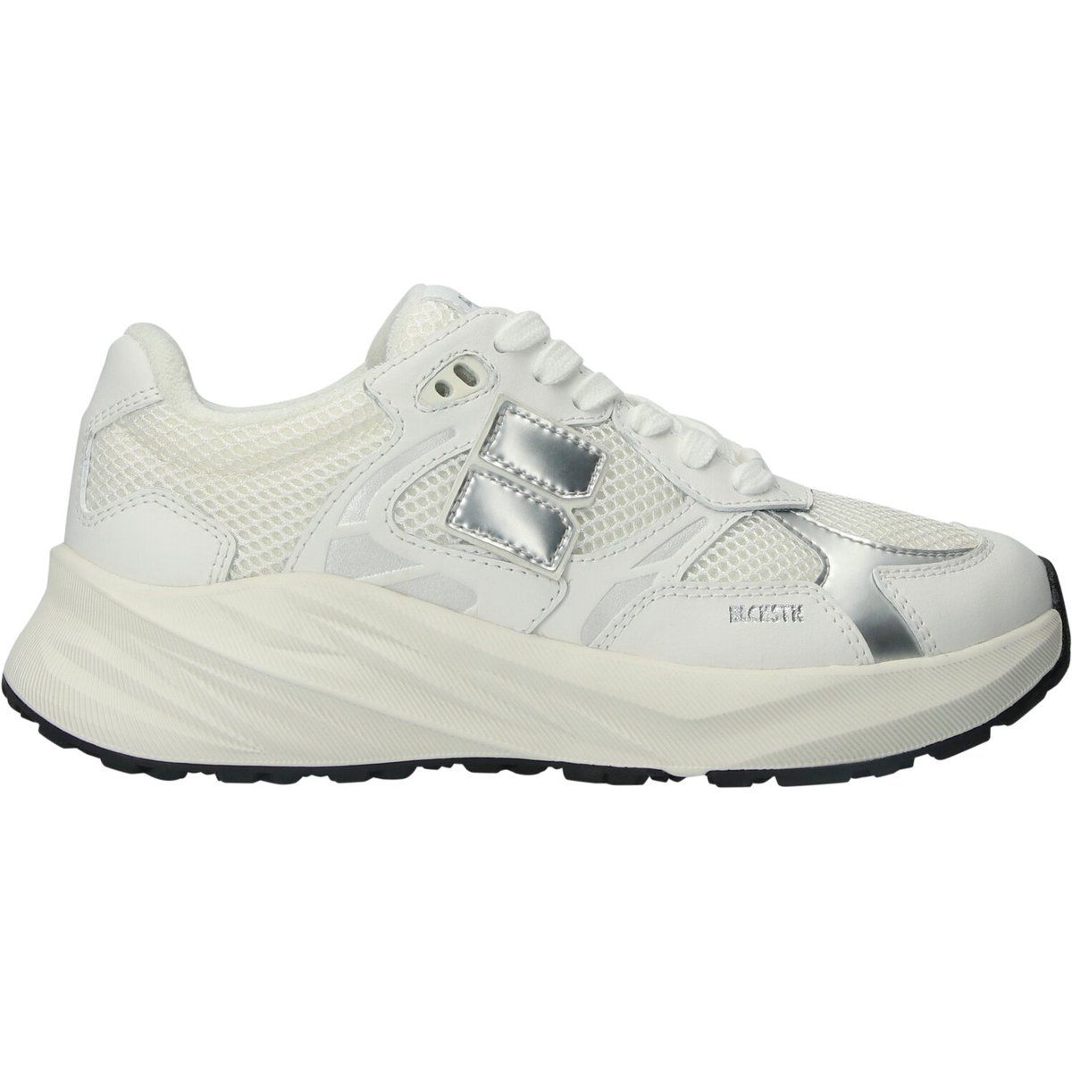 Klobige Mesh und Leder Runner Sneaker