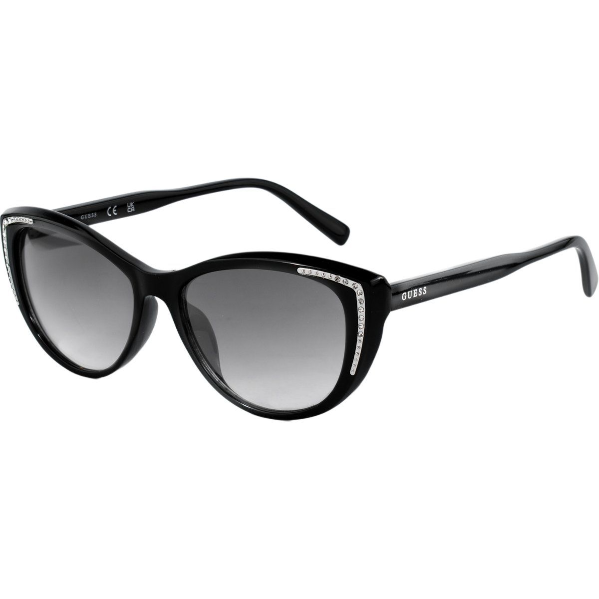 Cat-Eye-Sonnenbrille mit Kristallverzierung