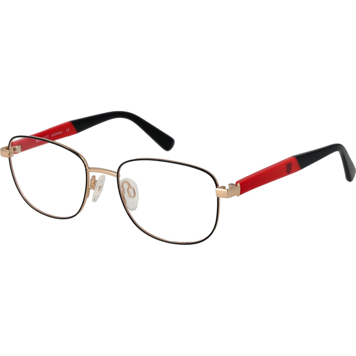 Klassische rechteckige Metallbrille