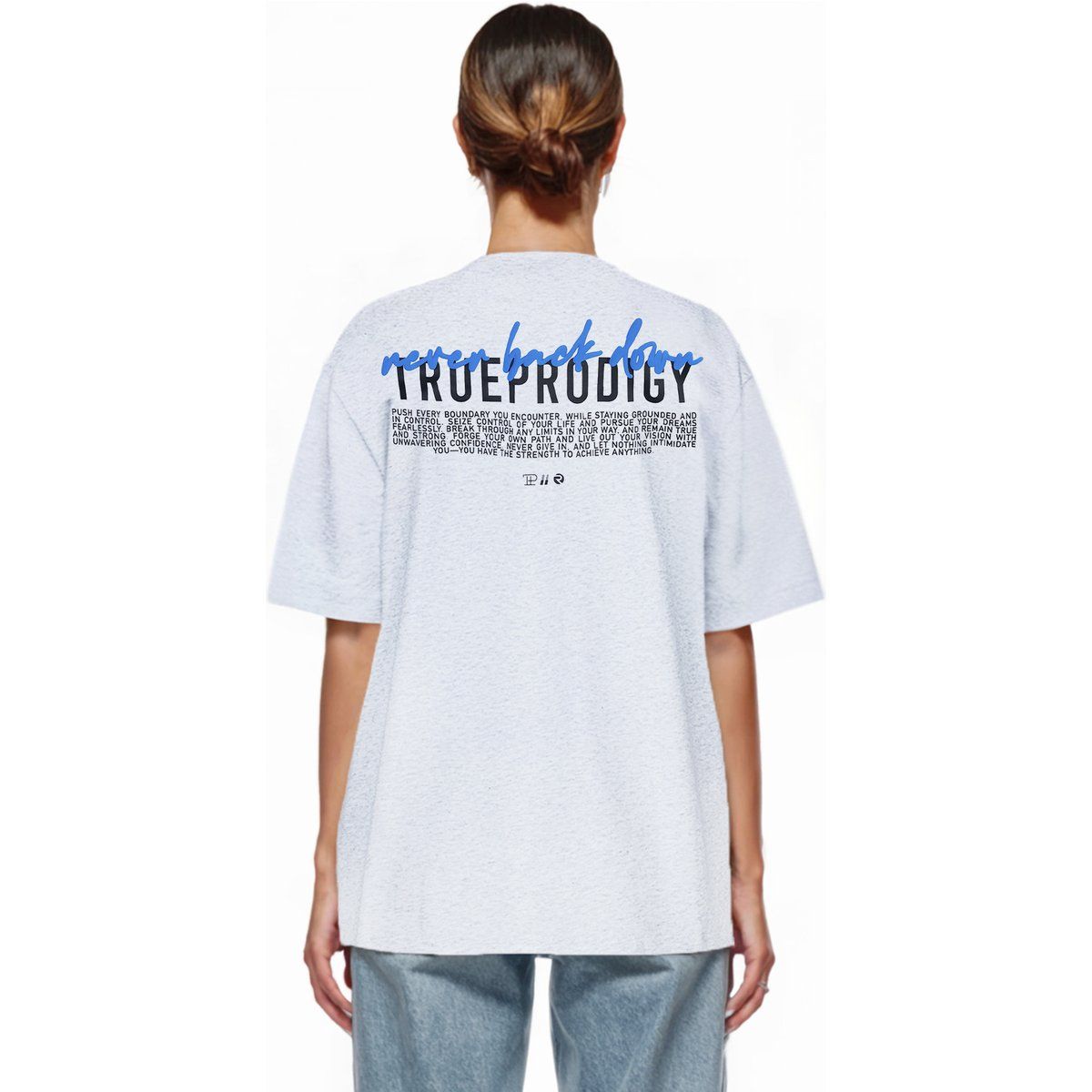 Oversized T-Shirt mit Typografie-Print