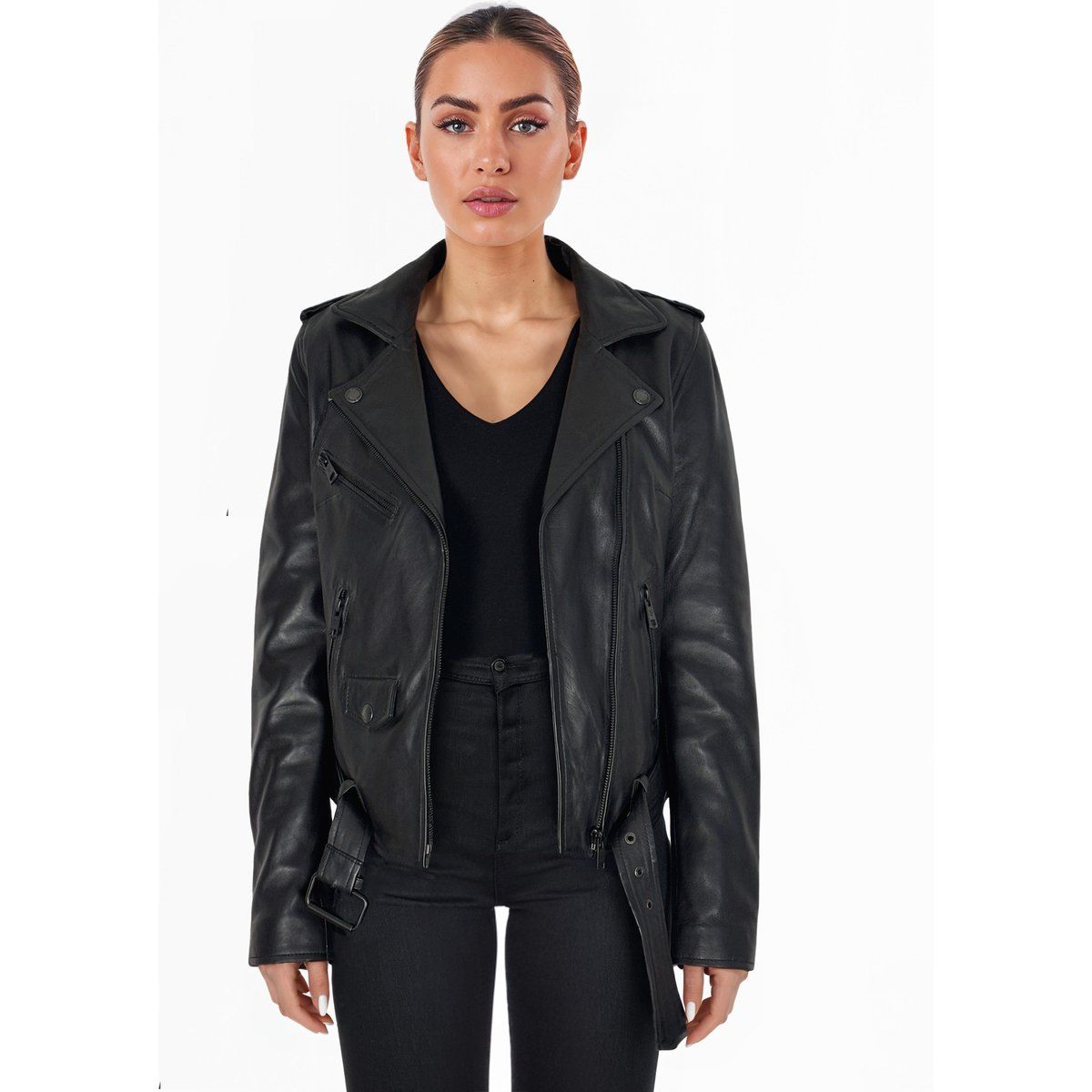 Klassischer asymmetrischer Biker-Stil