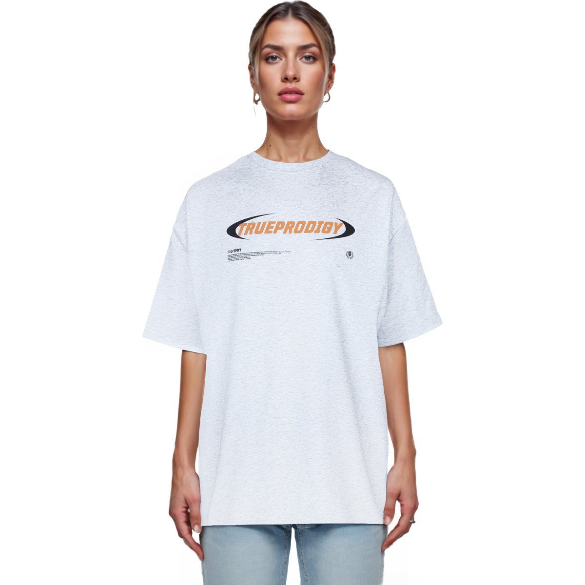 Oversize-Baumwollshirt mit Grafik-Print