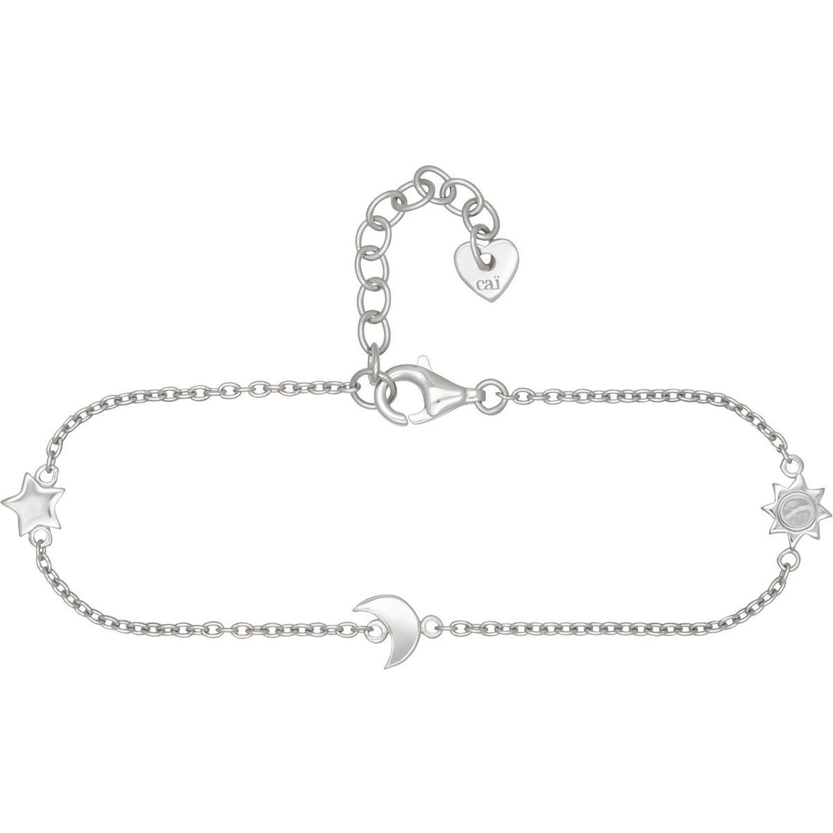 Silberarmband mit Himmelskörper-Motiven