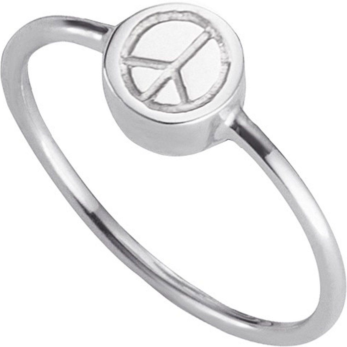 Ring mit Peace-Symbol aus Silber