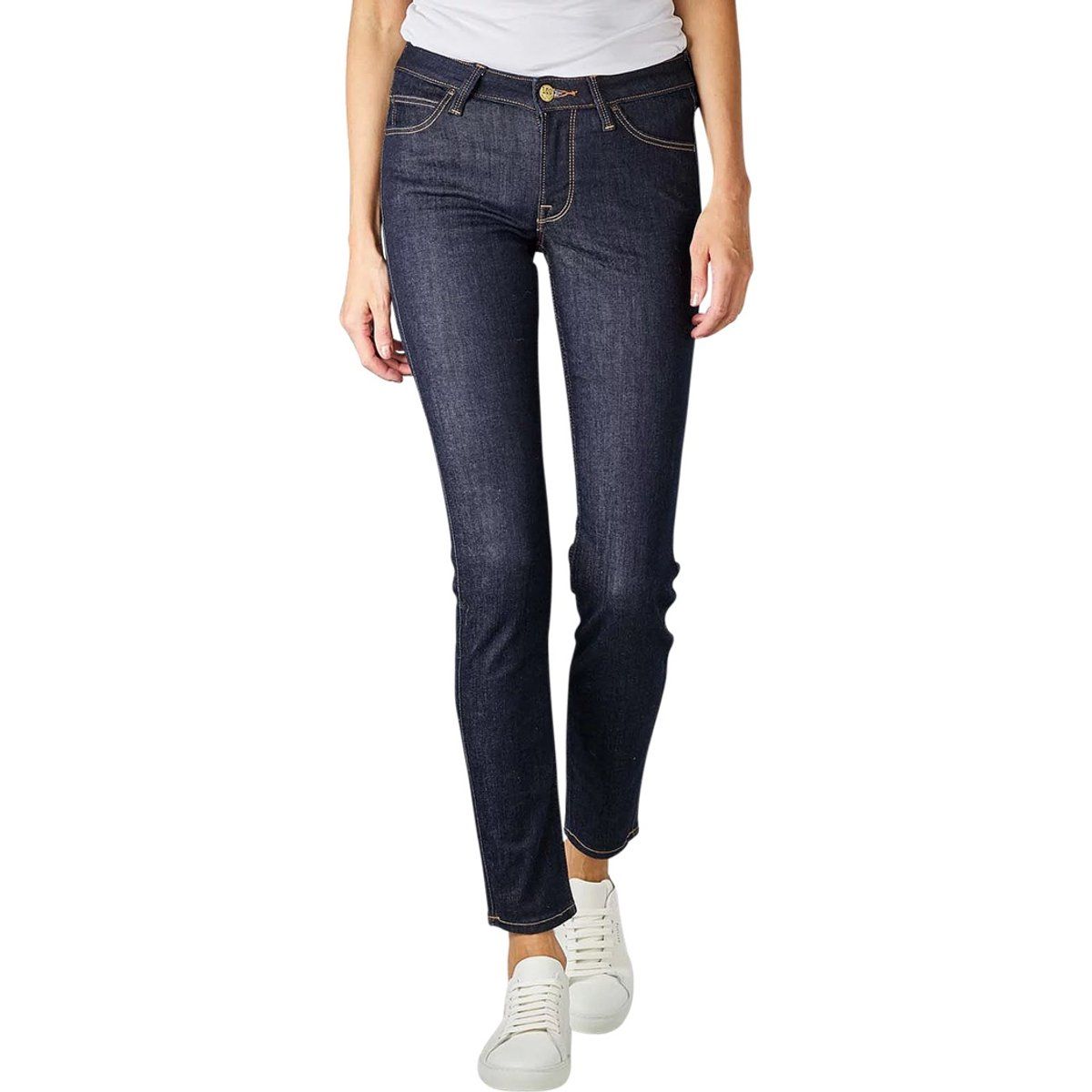 Klassische Mid-Rise Skinny-Jeans