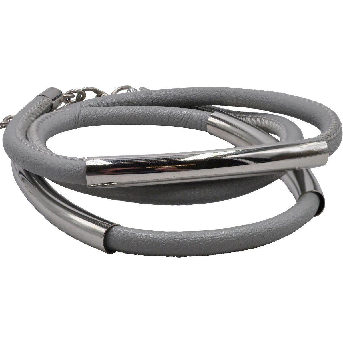 Mehrreihiges Wickelarmband aus Kunstleder