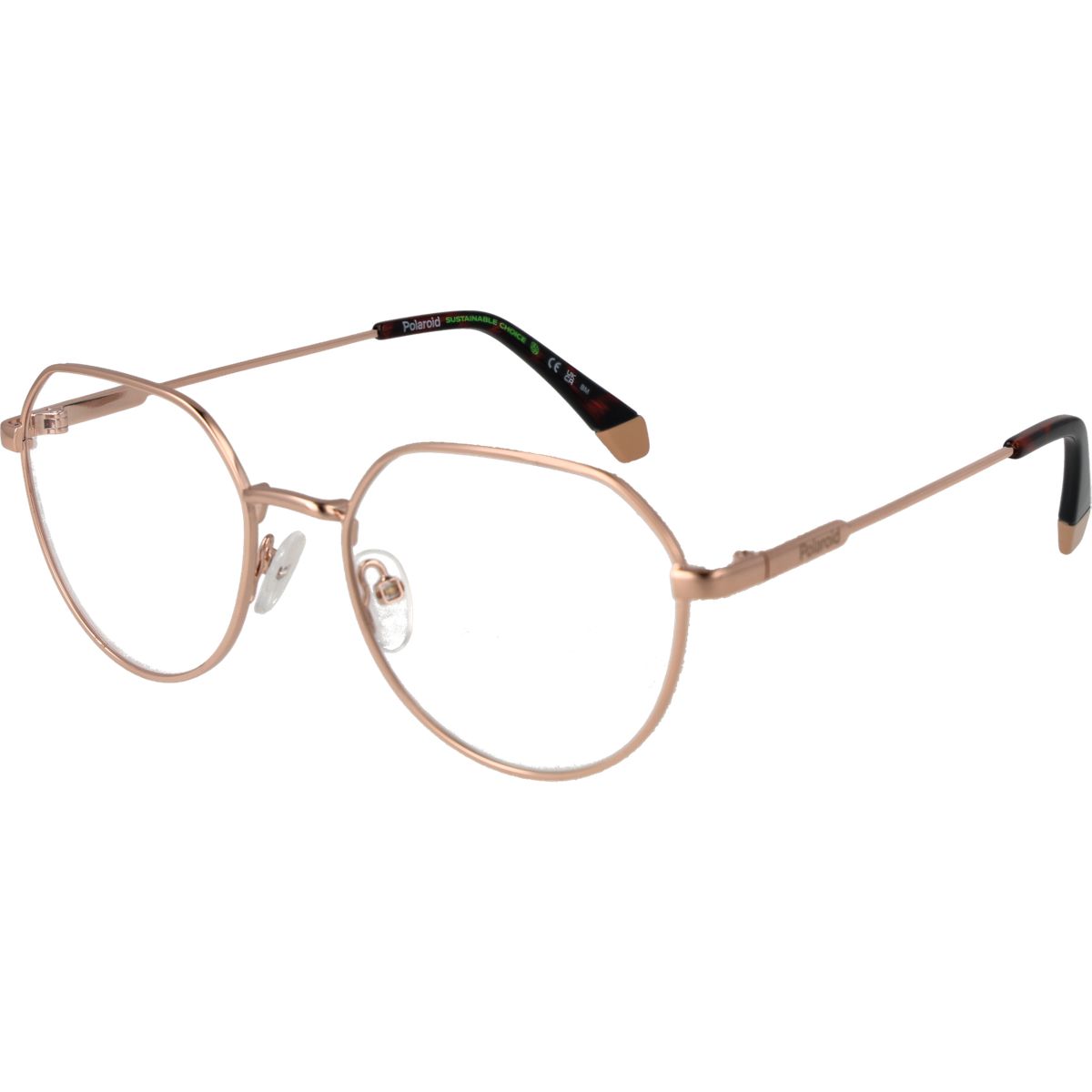 Geometrische Runde Brille aus Metall