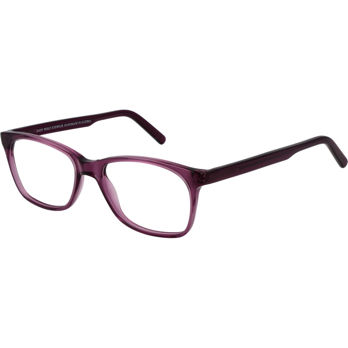 Rechteckige Transparente Acetat Brillenfassung