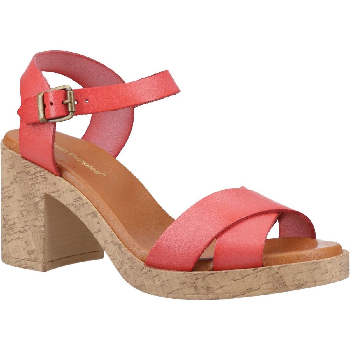 Kork-Keilsandalen mit gekreuzten Riemen
