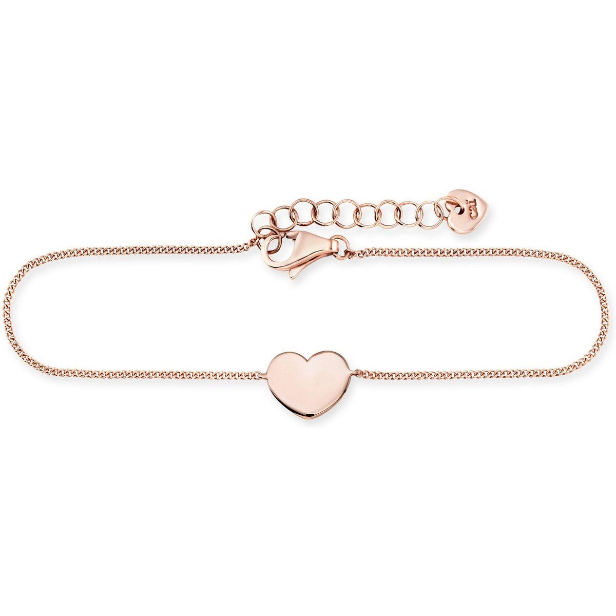 Filigranes rotvergoldetes Herz-Armband