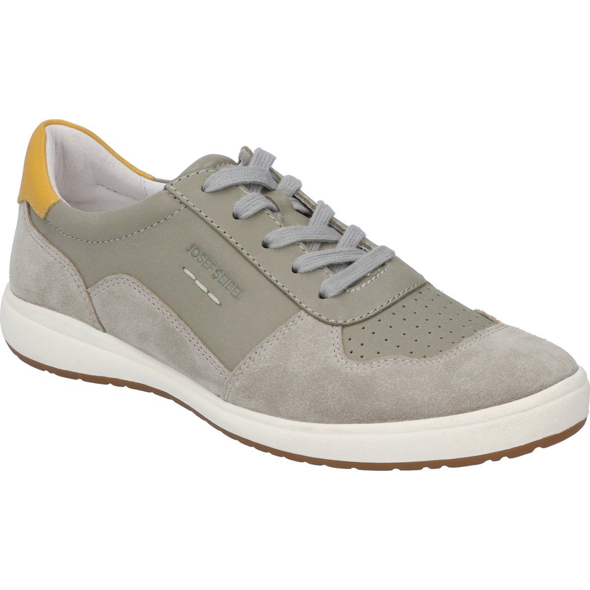 Sneaker aus Leder-Wildleder-Mix