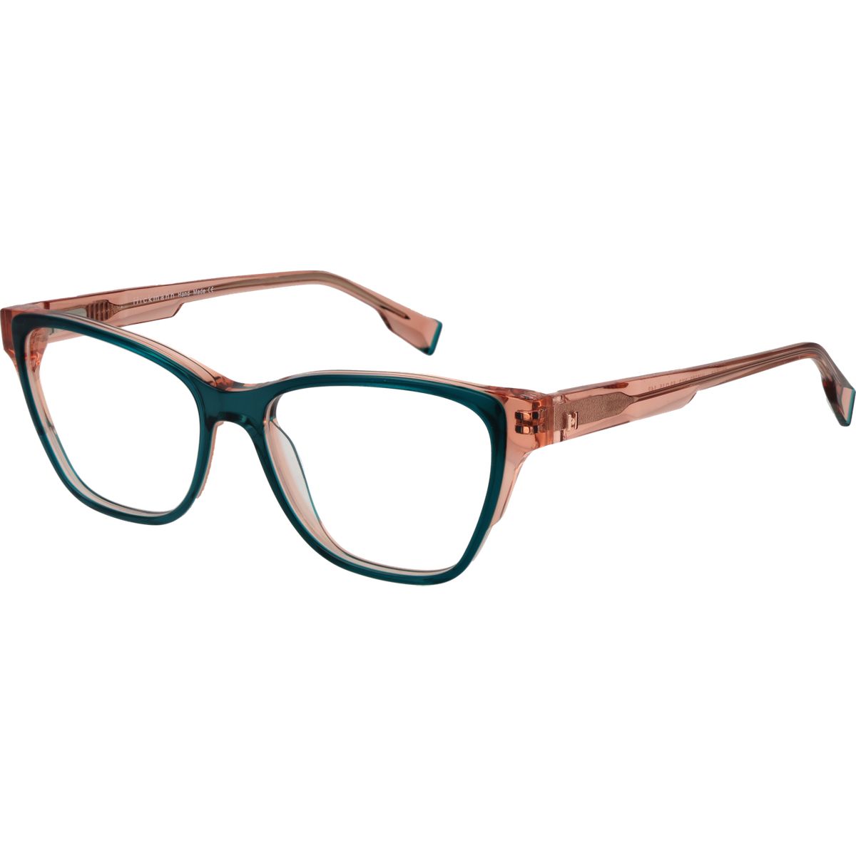 Elegante zweifarbige Cat-Eye Brillenfassung