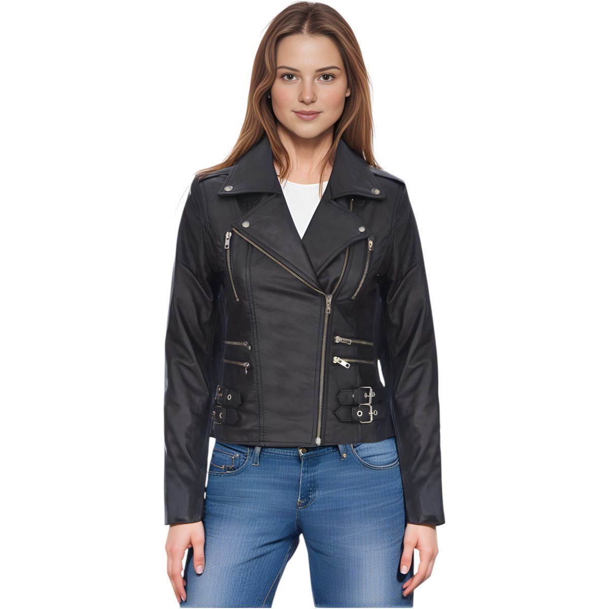 Zweireihige Brando Bikerjacke