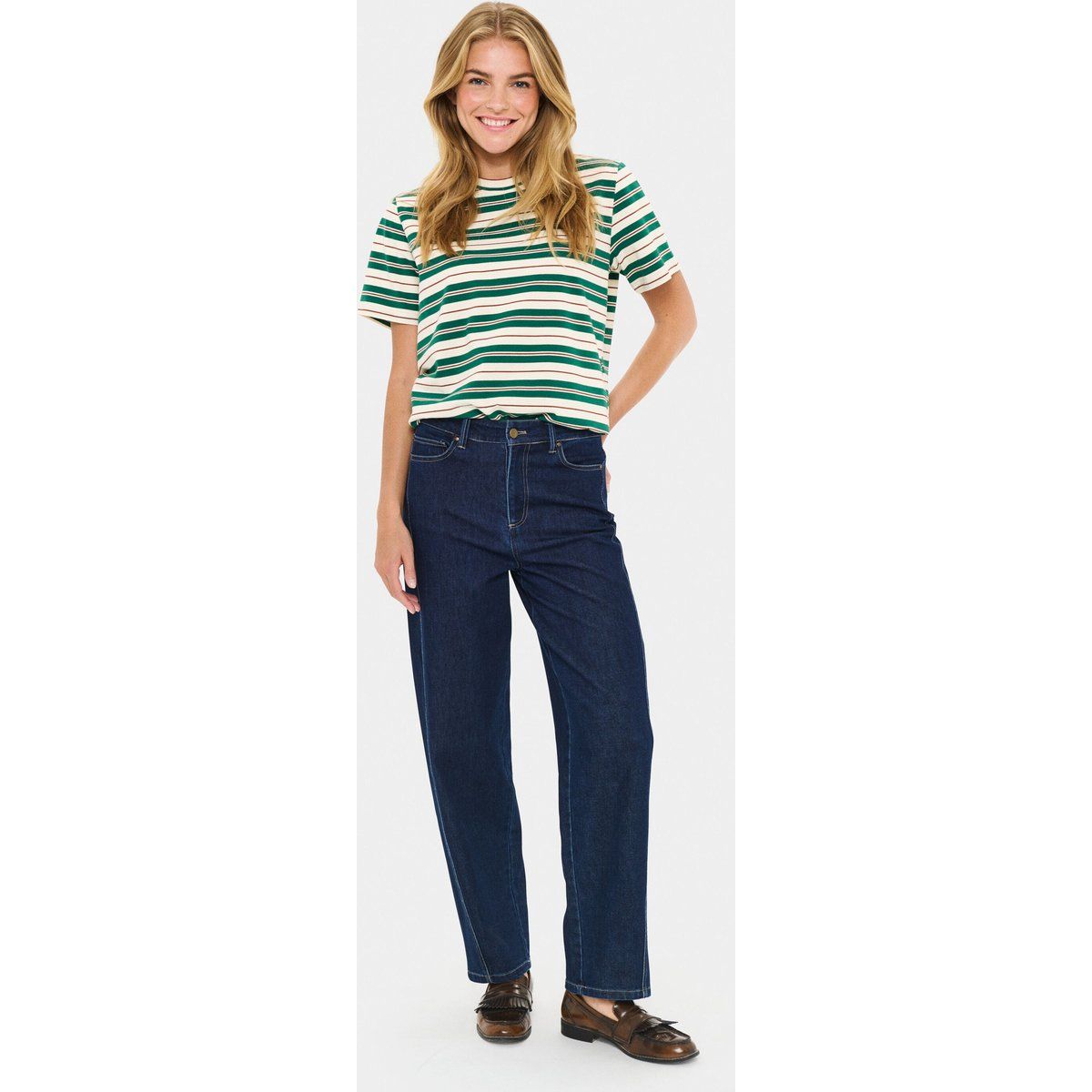 Klassische Straight-Leg Jeans mit mittlerem Bund