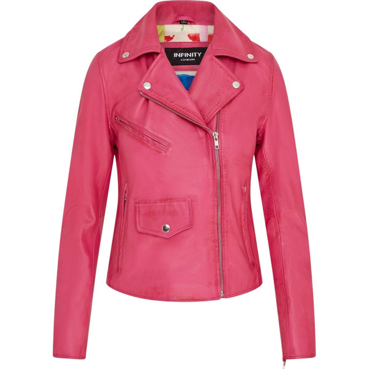 Klassische Brando Biker-Lederjacke