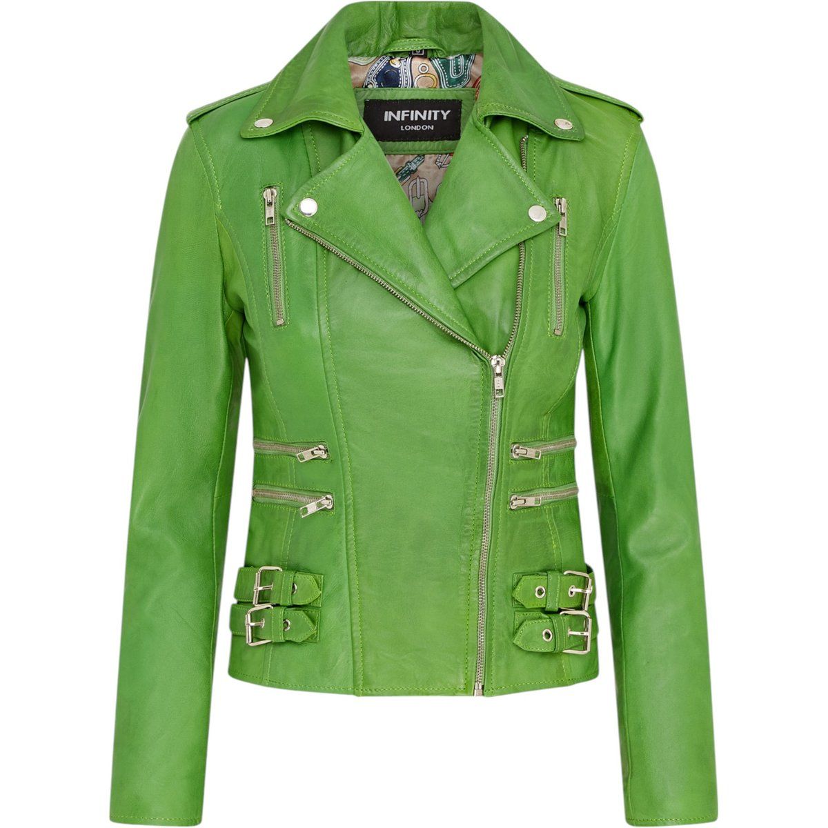 Klassische Brando Bikerjacke aus Leder