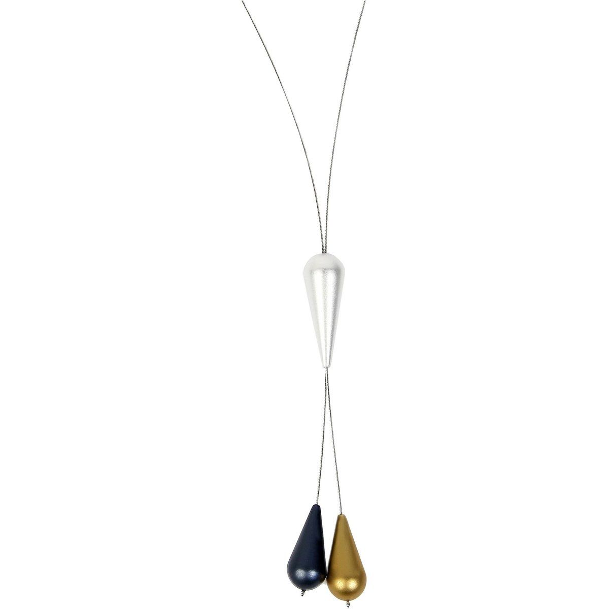 Minimalistische Lariat-Halskette aus eloxiertem Aluminium