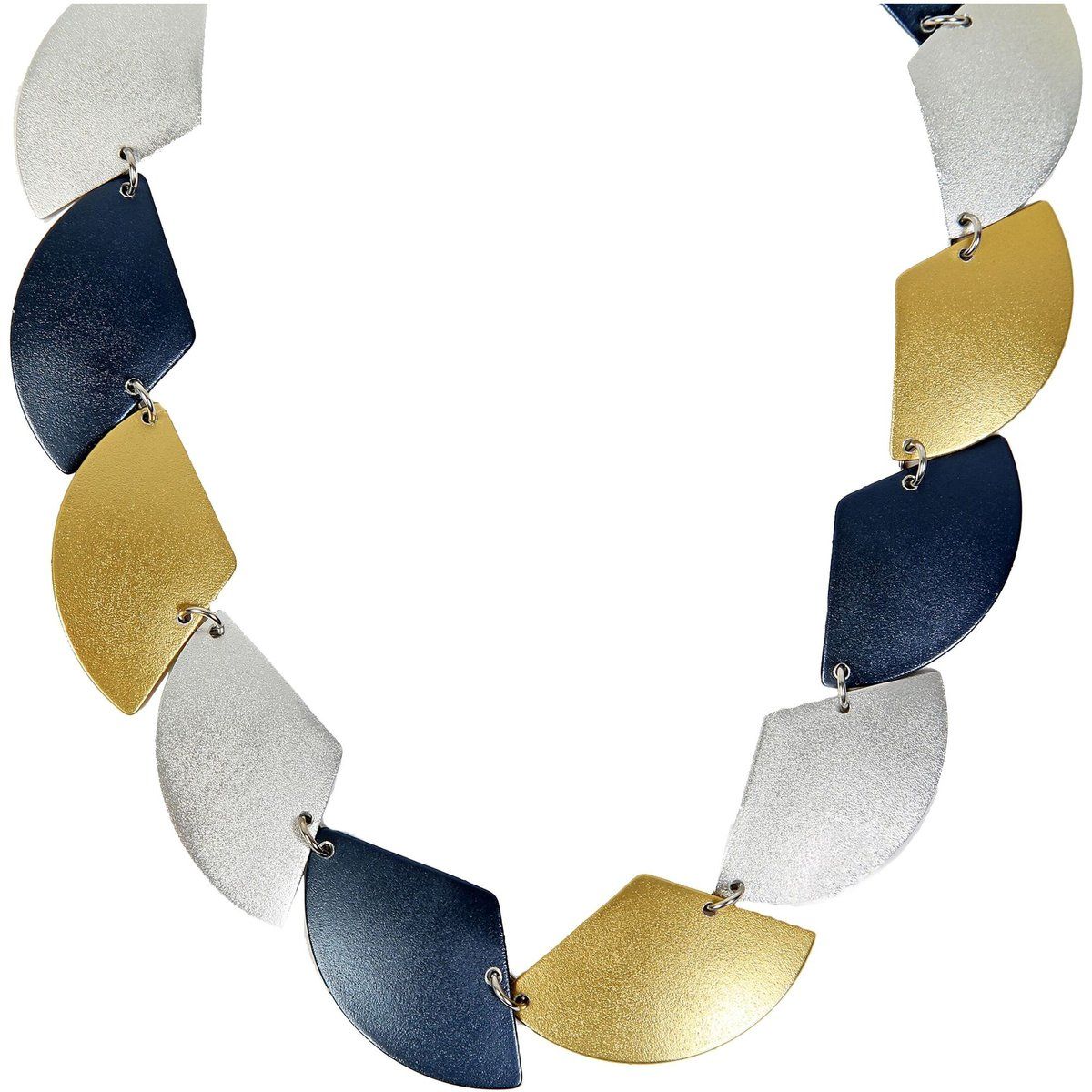 Geometrische Collierkette aus eloxiertem Aluminium