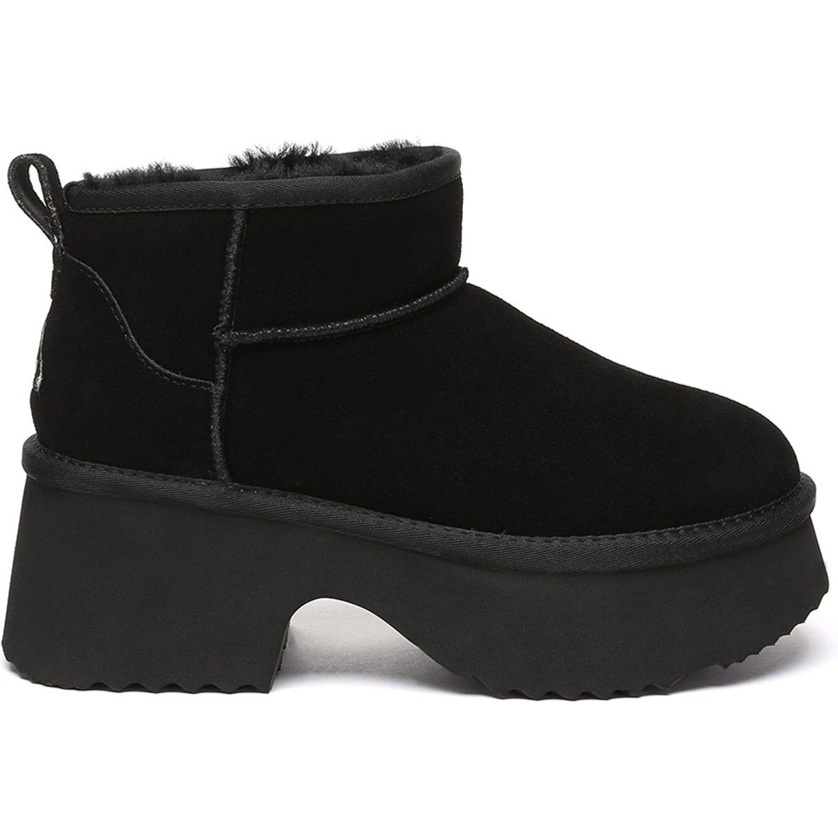 3-in-1 Plateau Lammfell Stiefel