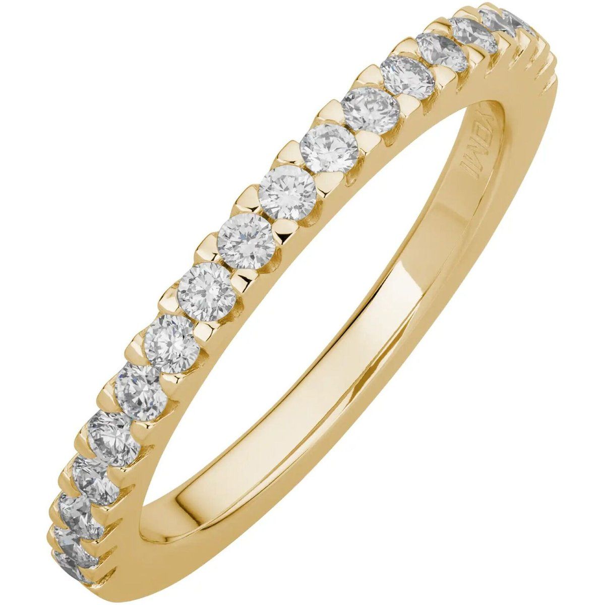 Funkelnder Goldring mit Lab-Diamanten