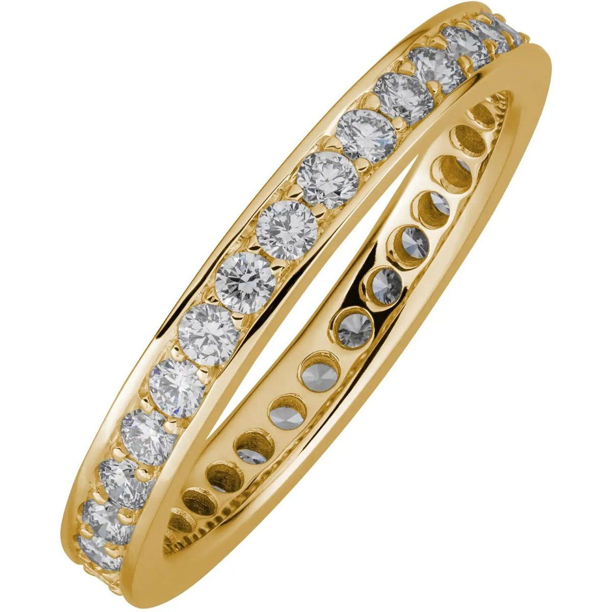 Funkelnder Diamant Memoire Ring