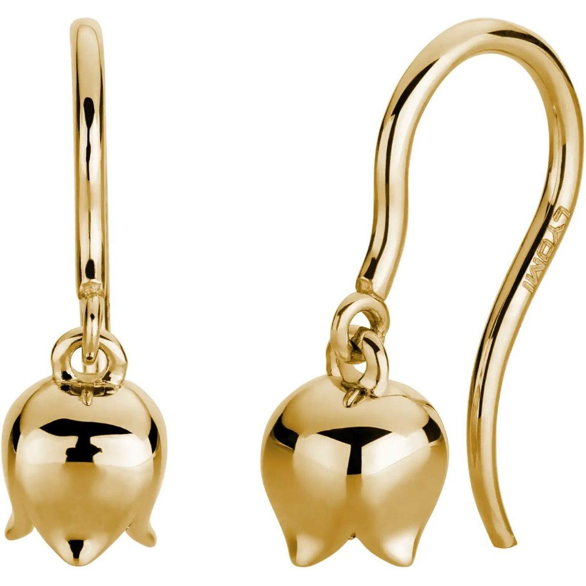Ohrhänger mit Diamanten und Blütenmotiv
