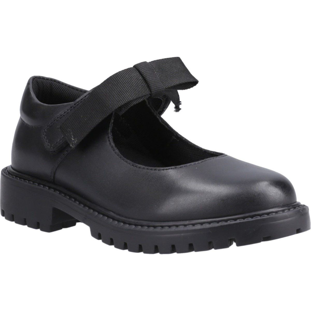 Klassische Leder-Mary-Janes mit Schleife
