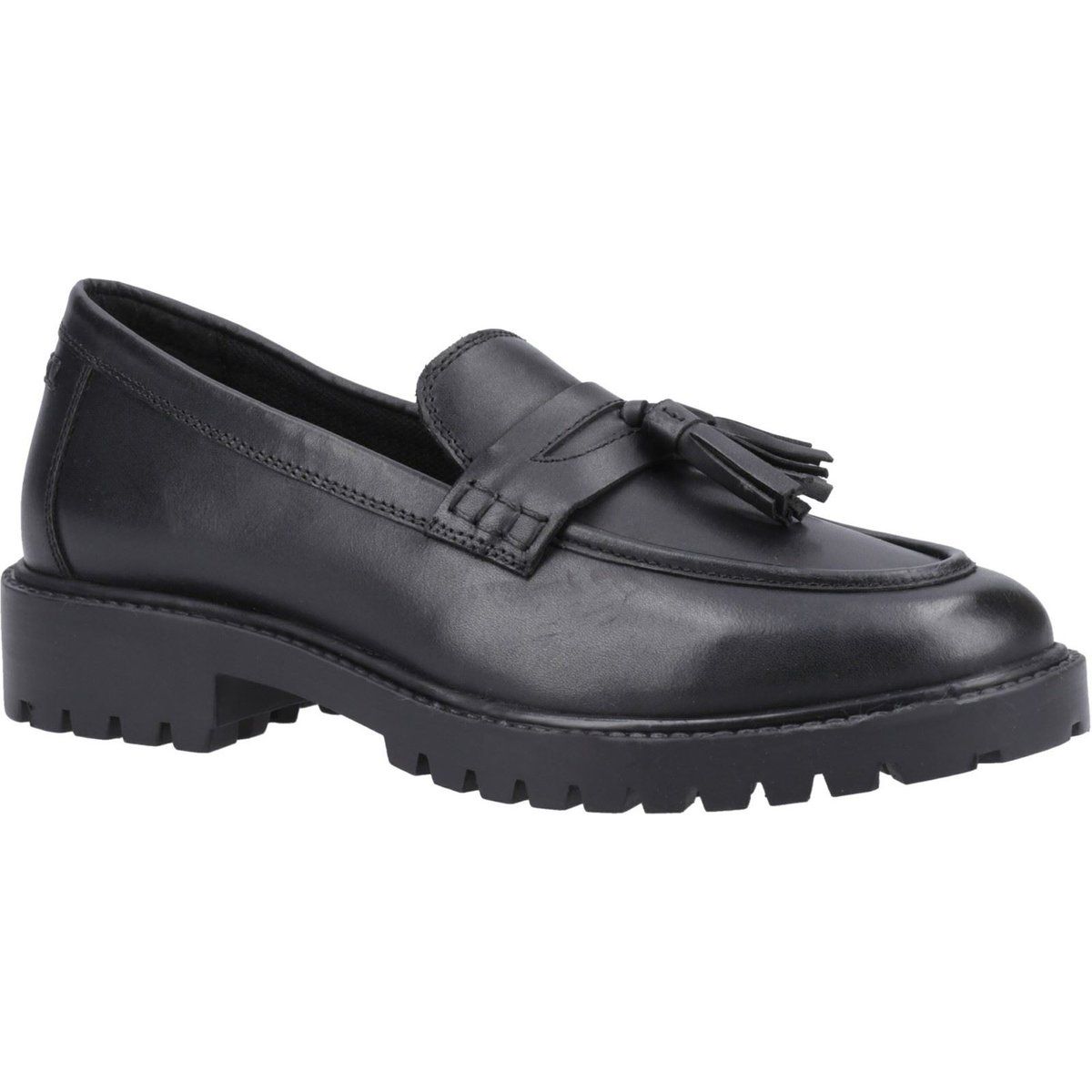 Klassische Leder-Loafer mit Quasten