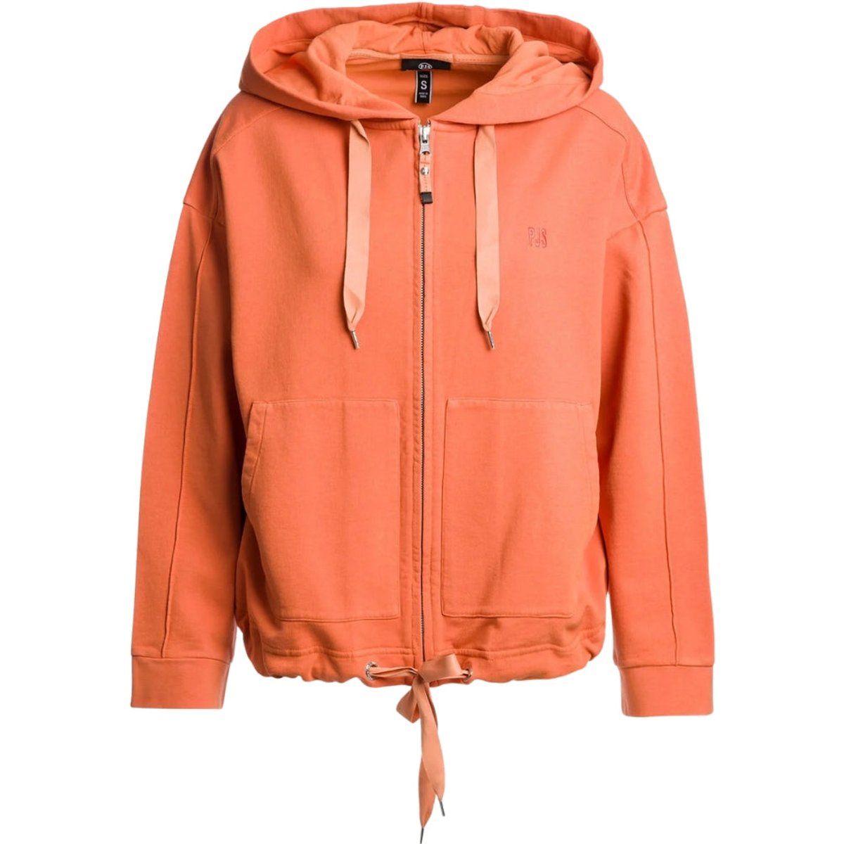 Relaxter Zip-Hoodie mit Kordelzugsaum