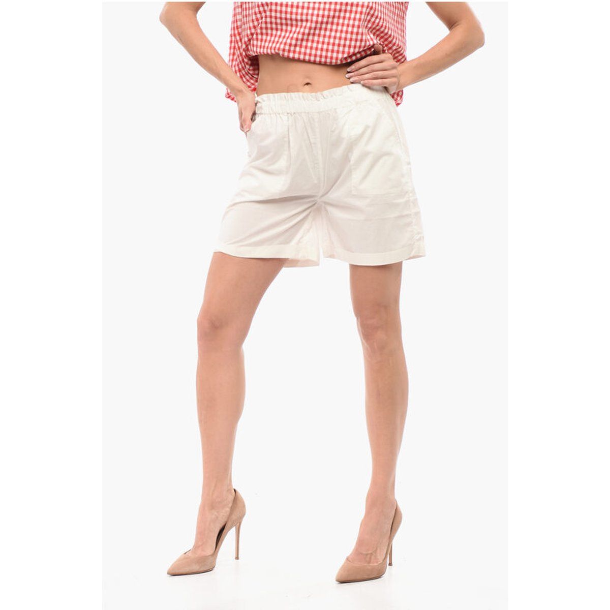 Lässige Popeline-Boxershorts mit Gummibund