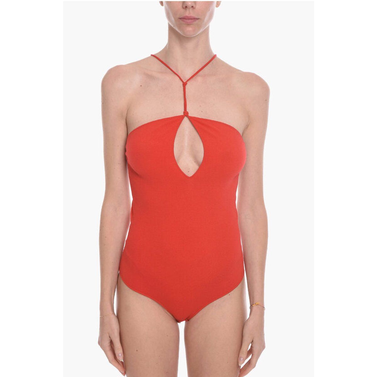 Rückenfreier Kaschmir-Bodysuit mit Cut-out