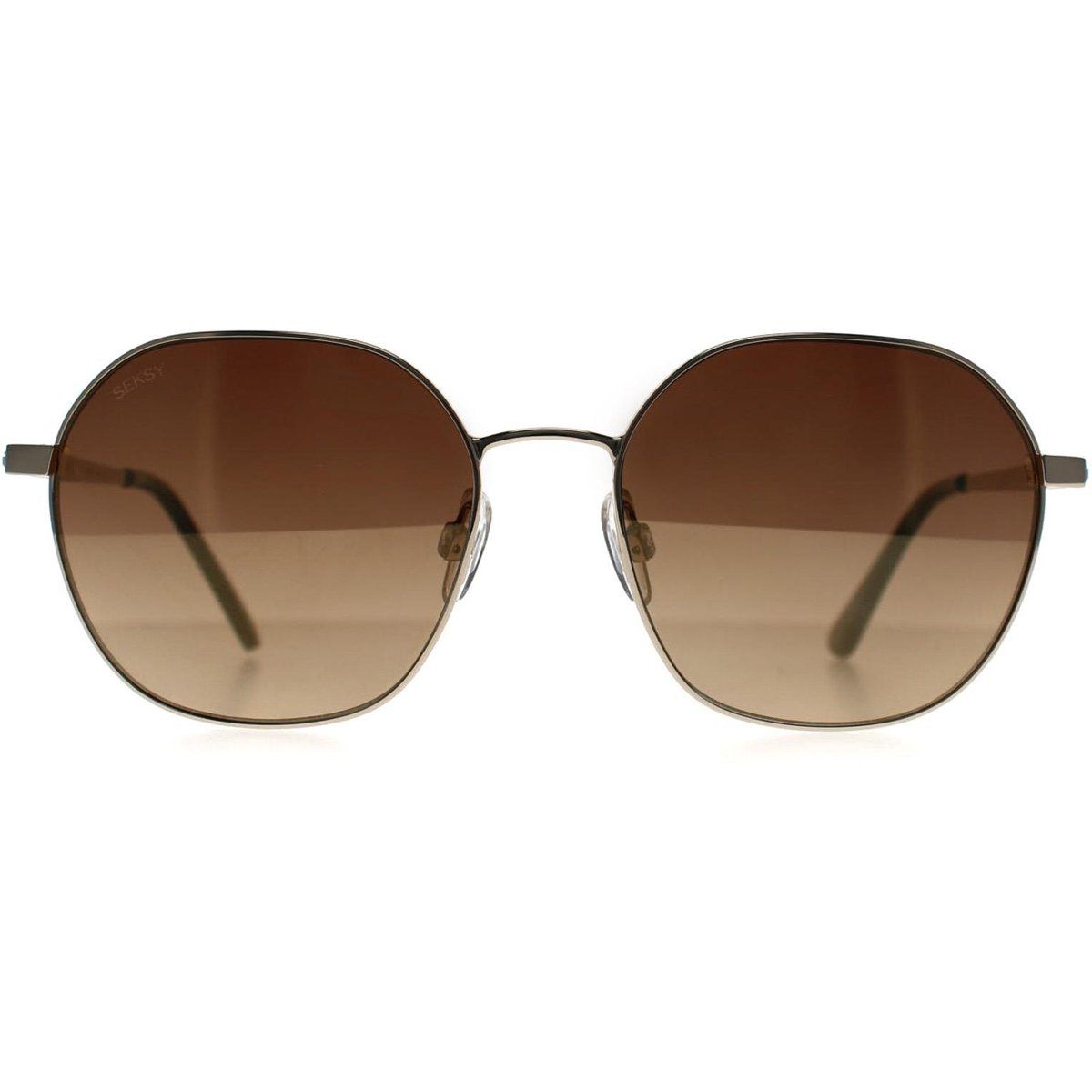 Übergroße Runde Verspiegelte Sonnenbrille