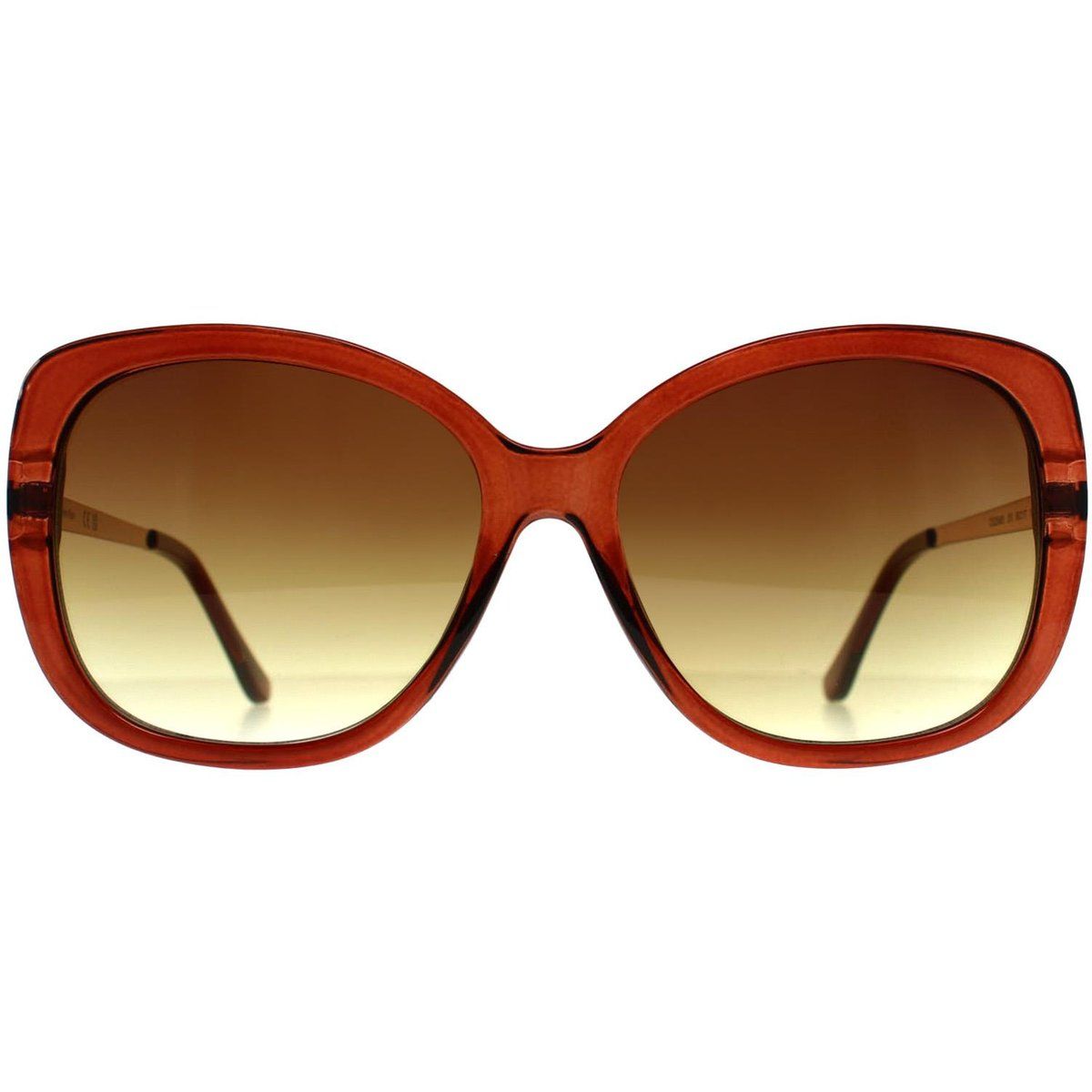 Oversized-Schmetterlings-Sonnenbrille mit Farbverlauf