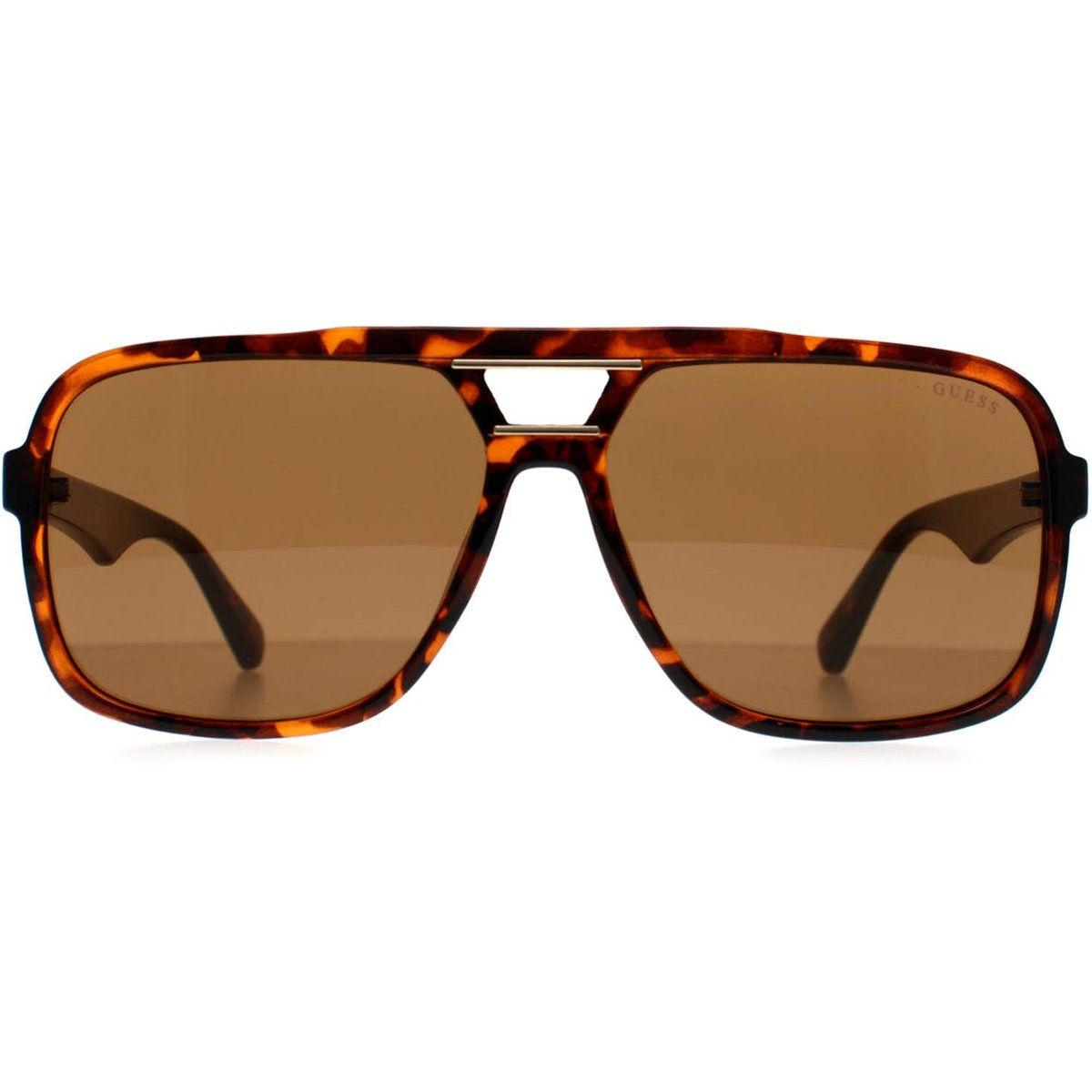 Übergroße Retro-Sonnenbrille mit Doppelsteg