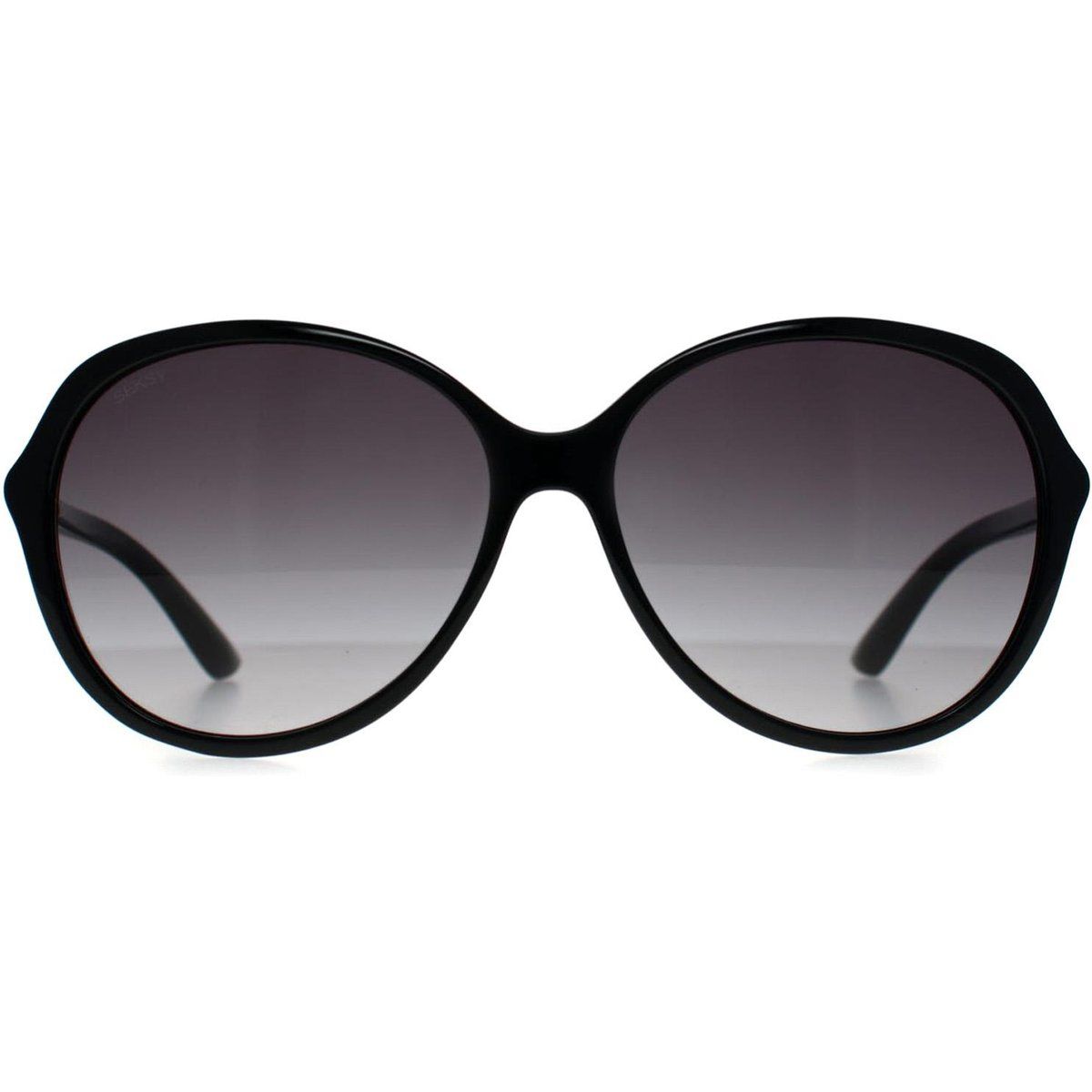 Übergroße kristallverzierte Sonnenbrille mit Farbverlauf