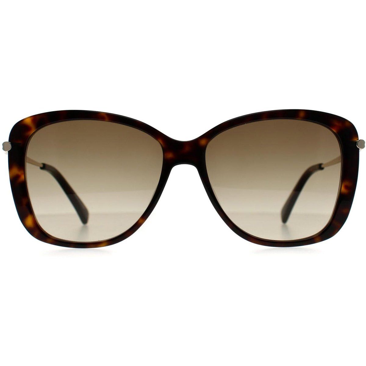 Elegante Butterfly-Sonnenbrille in Havanna-Optik