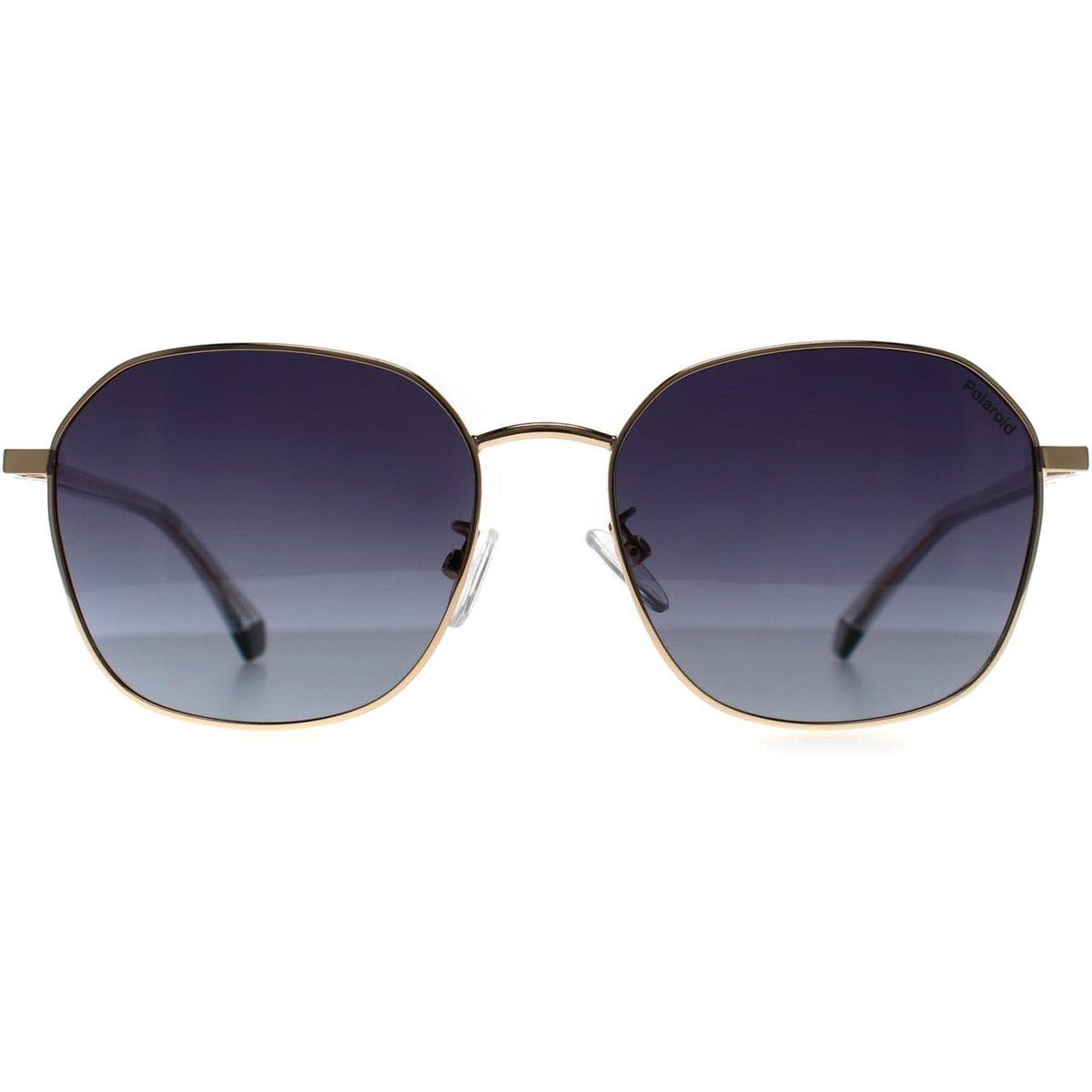 Polarisierte geometrische Sonnenbrille mit Metallrahmen