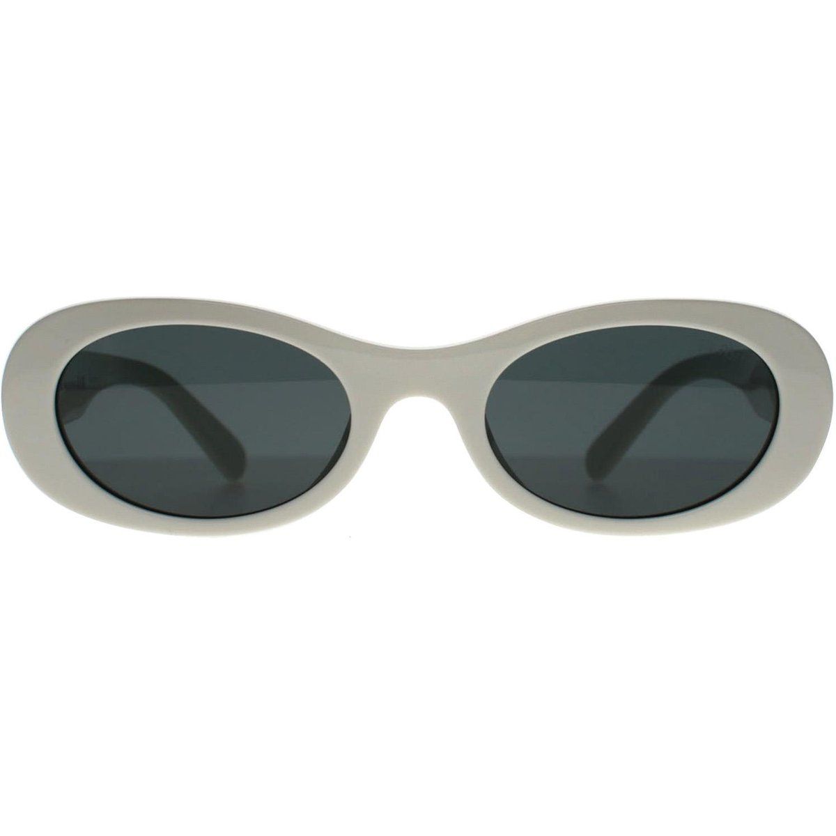 Skulpturale abgerundete Oval-Sonnenbrille