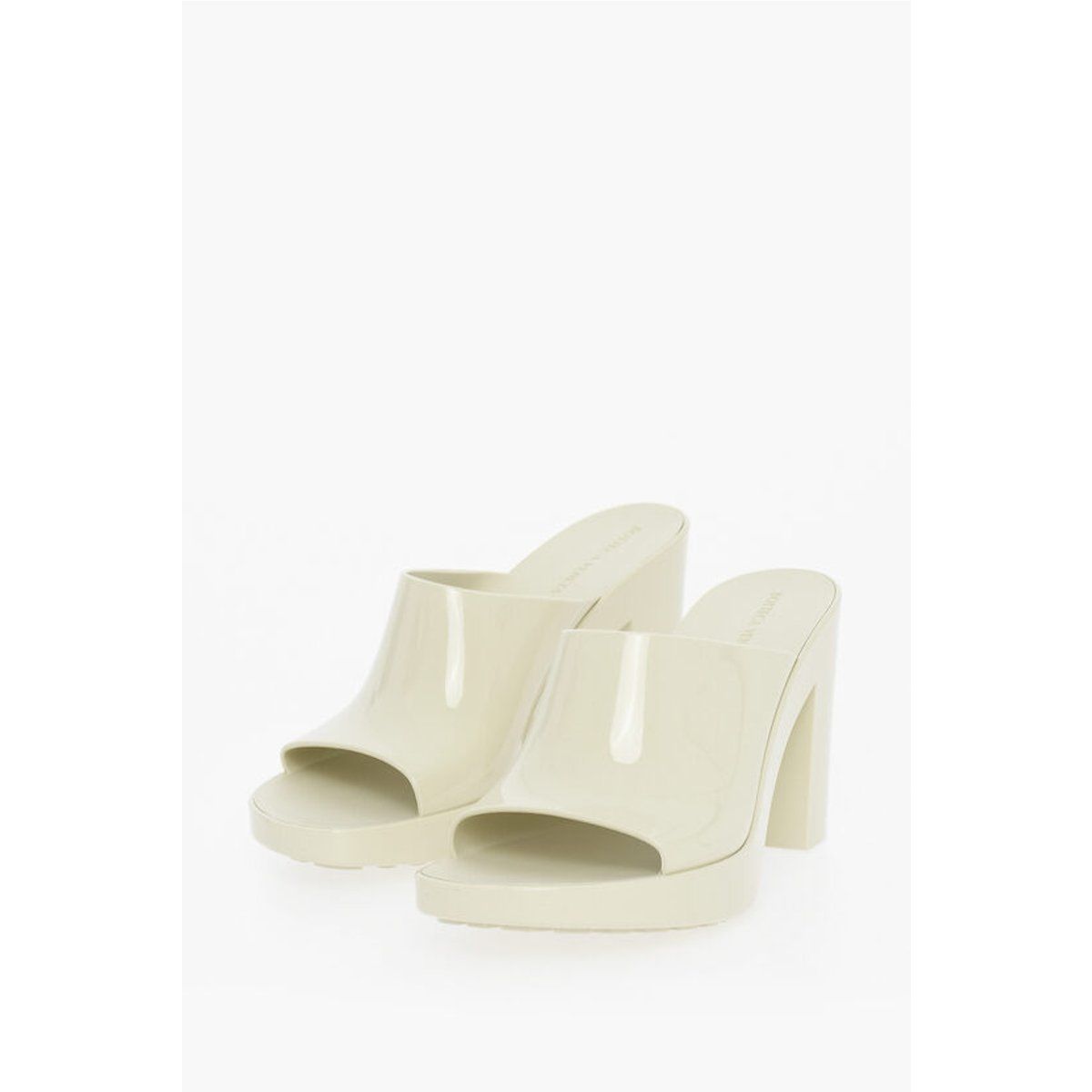 Plateau-Mules mit Blockabsatz aus Gummi