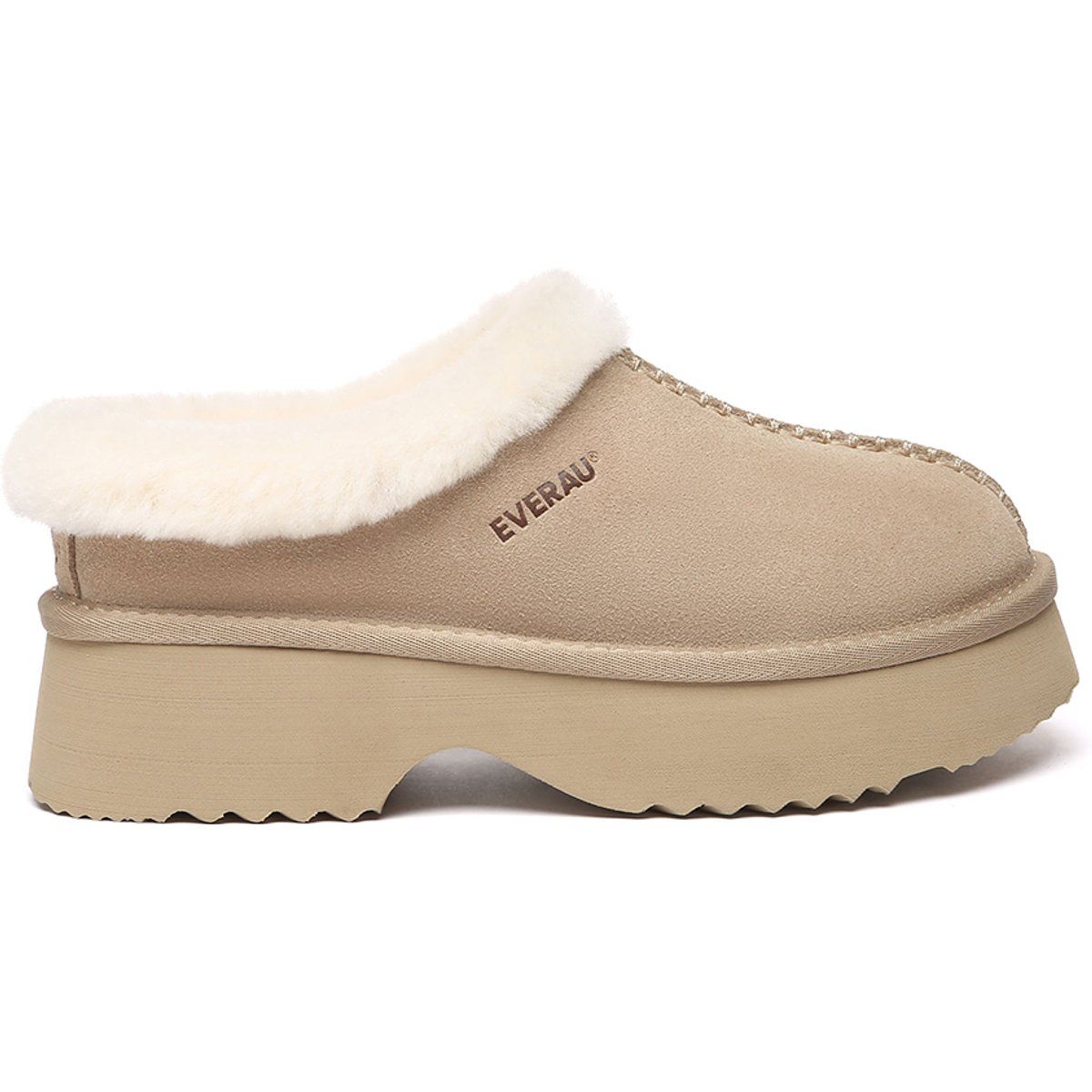 Chunky Plateau Schafsfell Mules