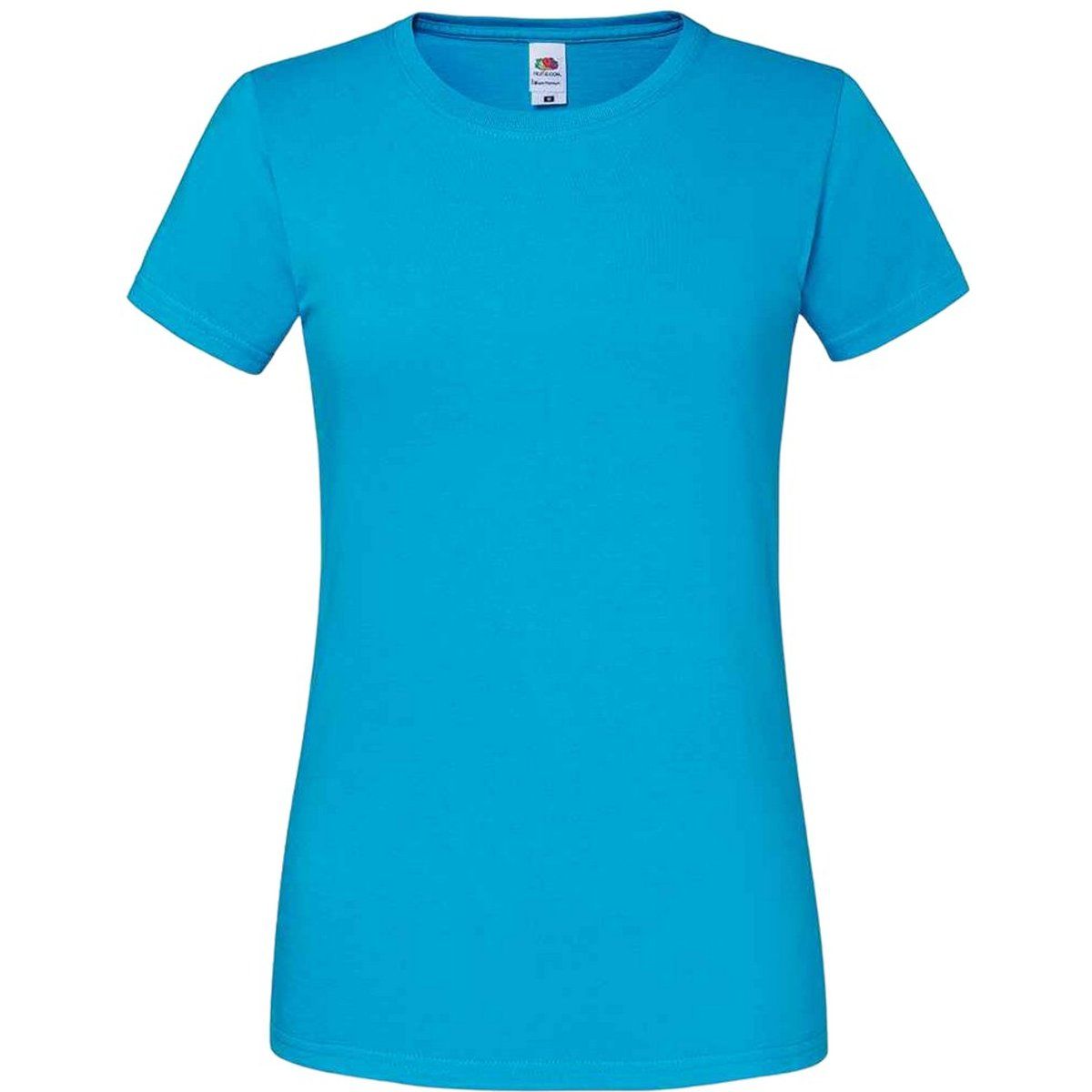 Eng anliegendes Baumwoll-T-Shirt mit Rundhalsausschnitt