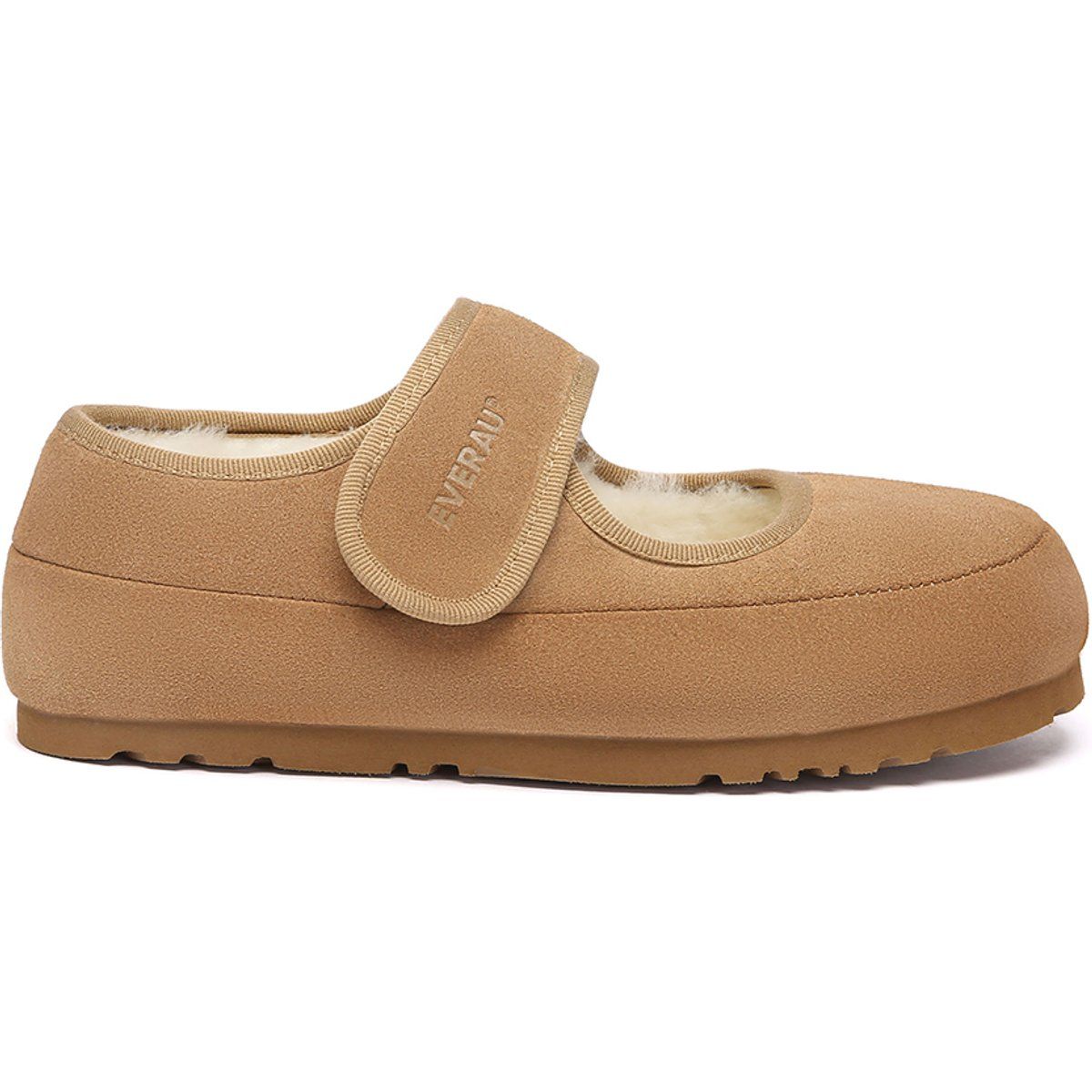 Mary Jane Schaffell Velours Hausschuhe