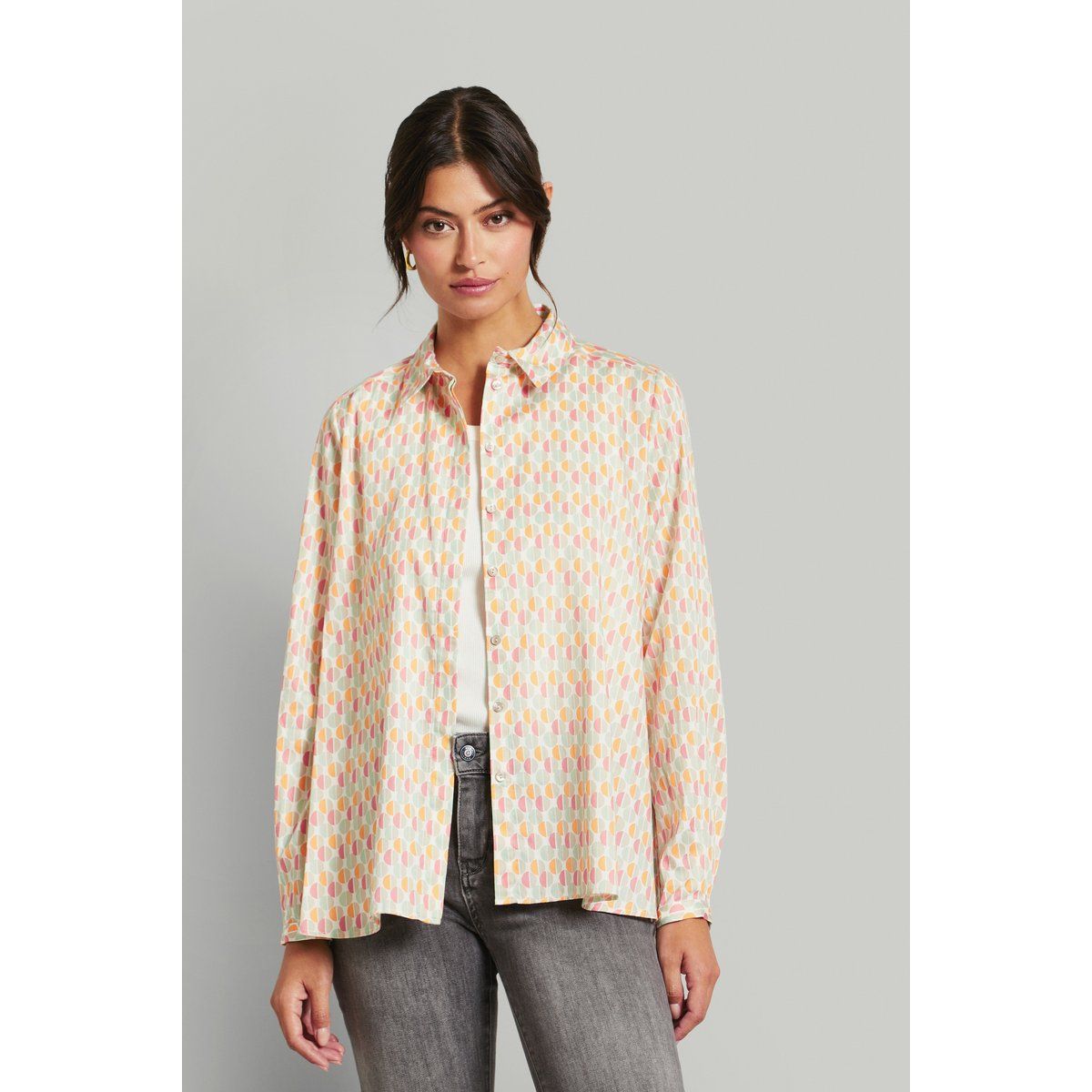 Bedruckte Bluse aus Bio-Baumwolle