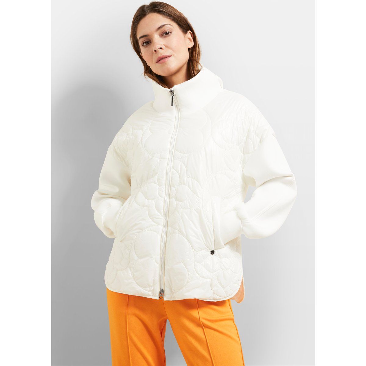 Gesteppter Materialmix-Blouson