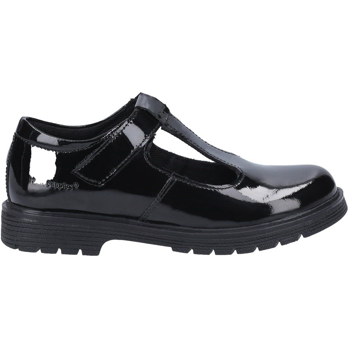 Klassische Lackleder T-Steg-Schuhe
