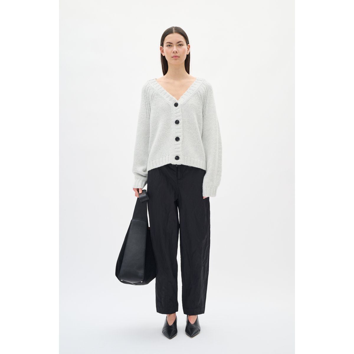 Grobstrick-Cardigan im Boyfriend-Stil