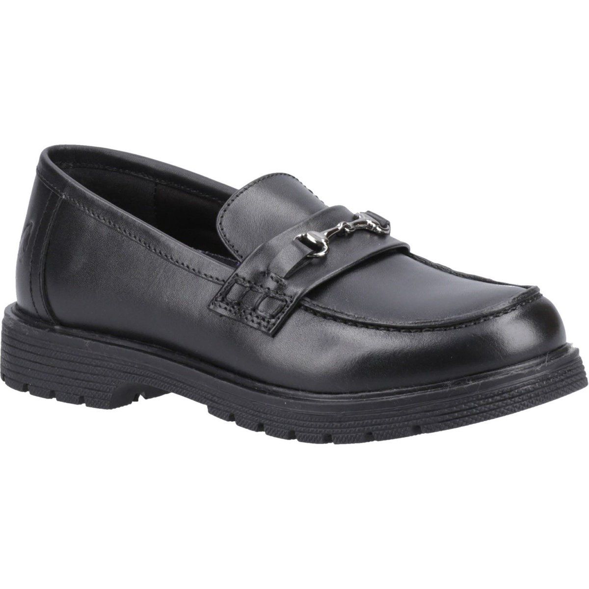 Chunky Leder-Slipper mit Trense