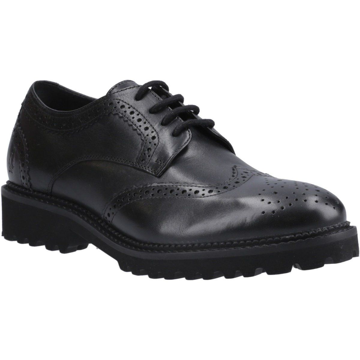 Klassische Leder-Brogues mit Profilsohle