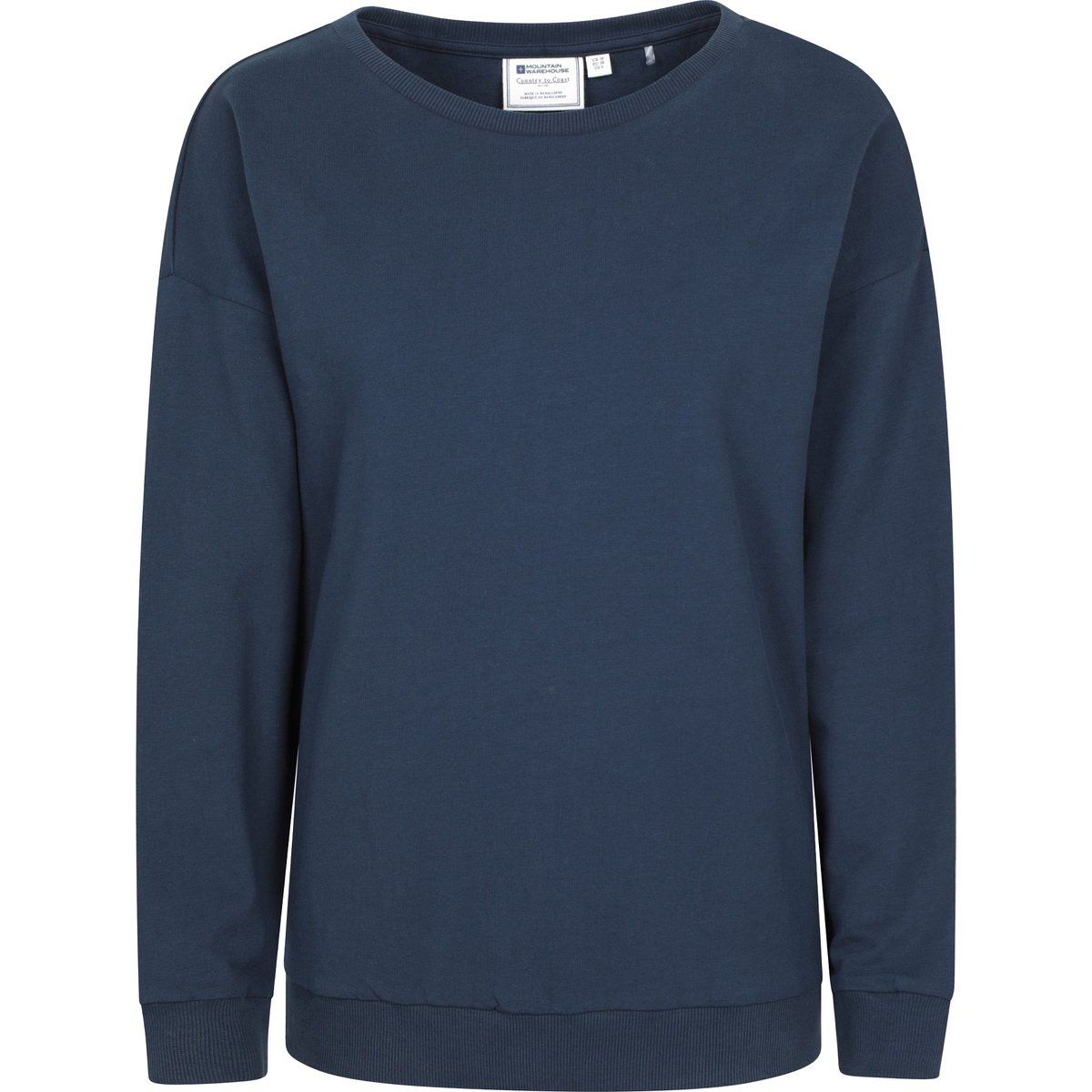 Leichter Rundhals-Sweatshirt aus Baumwollmischung